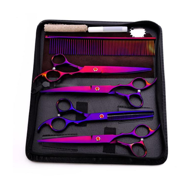 8PCS Pet Grooming Scissors Set With Leather Bag (3)