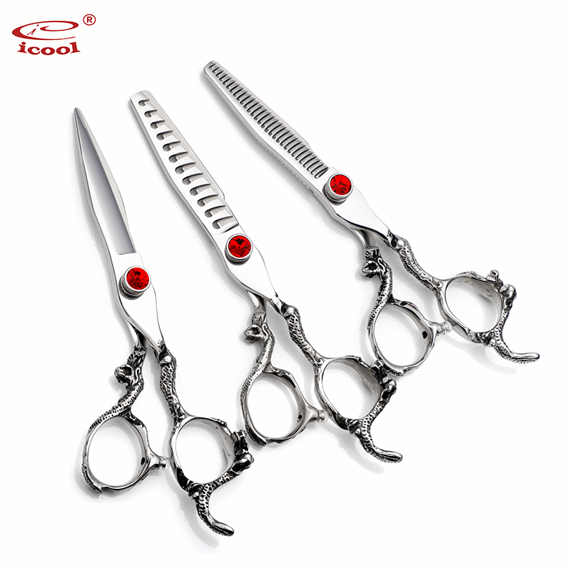 Wholesale 6.0 Professional Dragon Handle Hairdressing Scissors Set  Manufacturer and Supplier | Icool